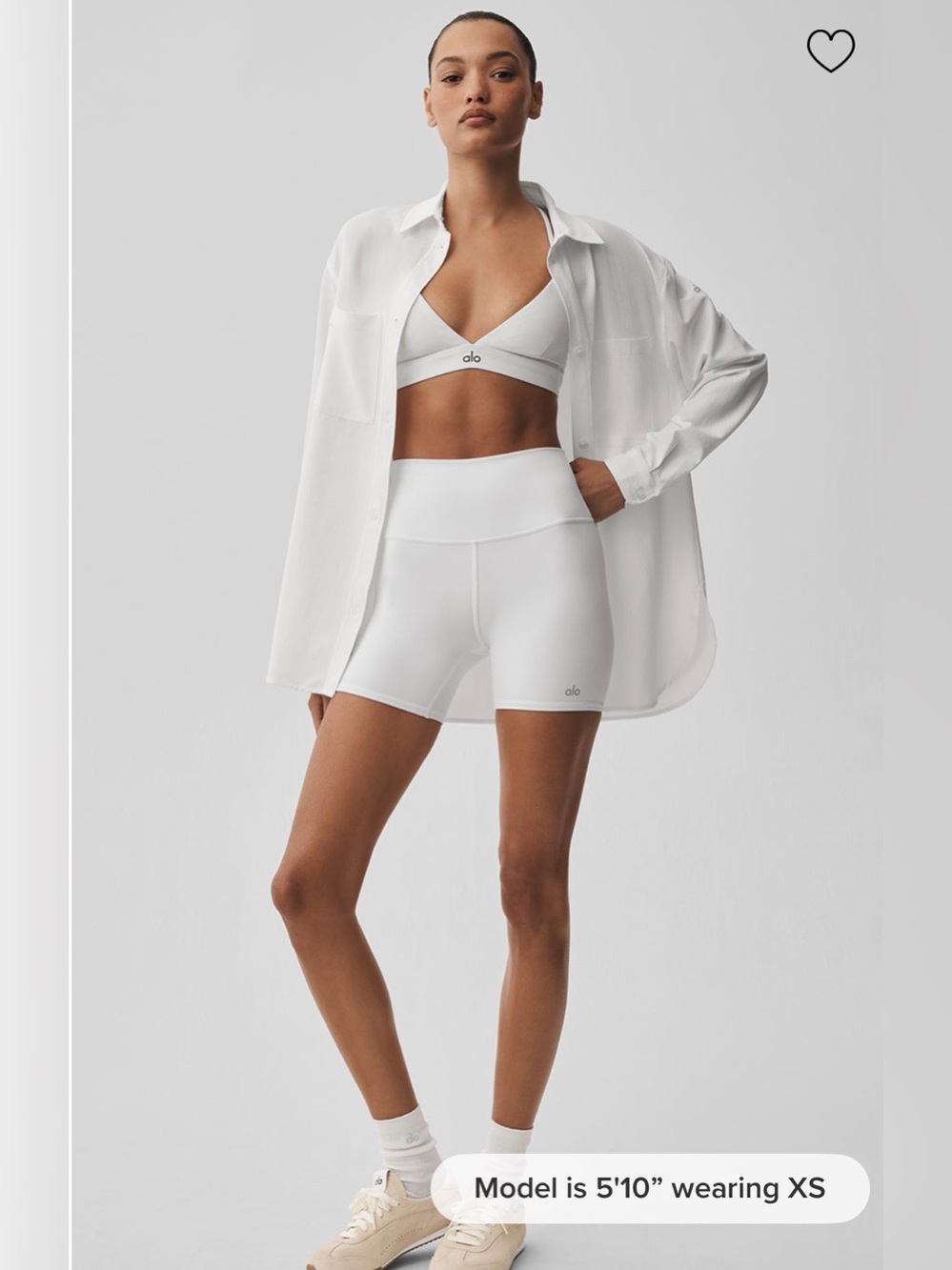ALO Yoga Dreamscape Button Down Long Sleeve- White